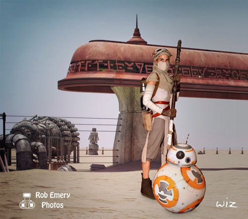 Rey and BB-8 on Jakku